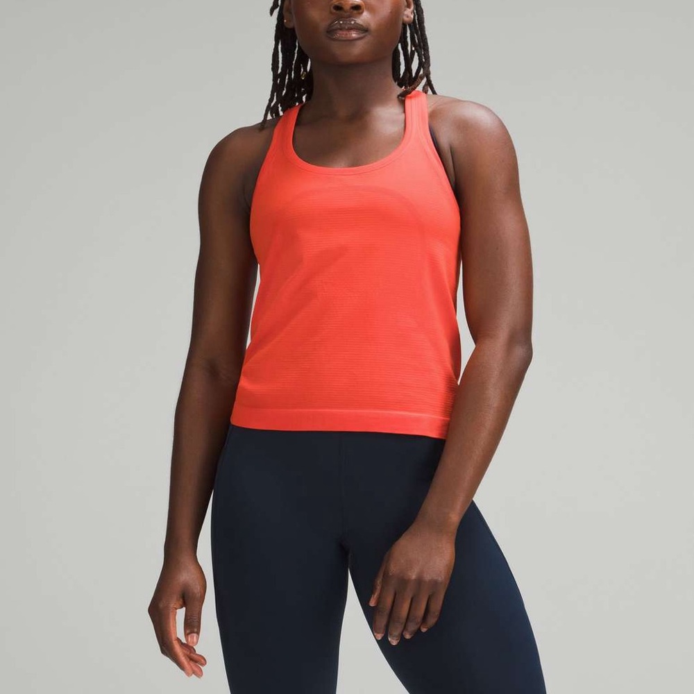 Lululemon Swiftly Tech Racerback Tank Top 2.0 Race Length in Solar Orange‎